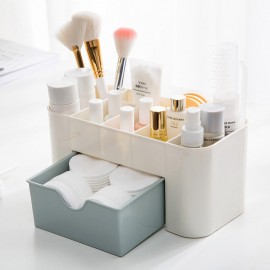 Multi-functional Plastic Cosmetic Storage Box Jewelry Box With Small Drawer Desk  Storage Box