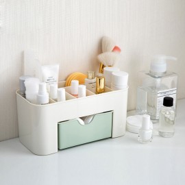 Multi-functional Plastic Cosmetic Storage Box Jewelry Box With Small Drawer Desk  Storage Box