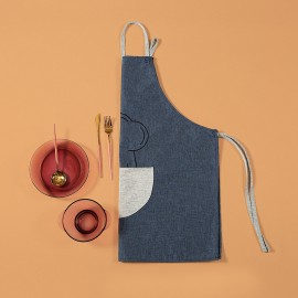 Multifunction Waterproof Kitchen Apron Sleeveless Cotton Linen Cooking Work Cloth for Home Kitchen Tool Working Tool