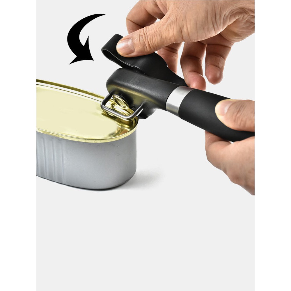 Multifunctional Stainless Steel Rubber Non-sharp Edge Safe Can Opener Bottle Opener