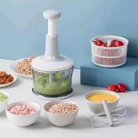 Mutlifunction Manual Meat Grinder Kitchen Hand-power Food Chopper Fruit Vegetable Nuts Cutter