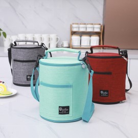 New Cationic Shoulder Bucket Ice Bag Lunch Box Waterproof Insulation Bag Thickening Freshness Lunch Bag Lunch Bag