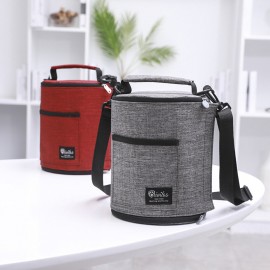 New Cationic Shoulder Bucket Ice Bag Lunch Box Waterproof Insulation Bag Thickening Freshness Lunch Bag Lunch Bag