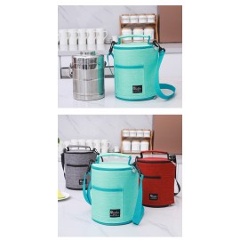 New Cationic Shoulder Bucket Ice Bag Lunch Box Waterproof Insulation Bag Thickening Freshness Lunch Bag Lunch Bag