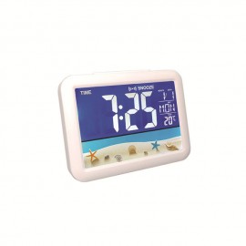 New Lcd Color Screen Clock Big Screen Electronic Clock Children Students Bedside Alarm Clock Factory Straight Hair 7002wj