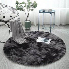 Nordic Tie-dye Gradient Carpet Round Hanging Basket Chair Yoga Mat Living Room Floor Mat