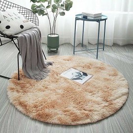 Nordic Tie-dye Gradient Carpet Round Hanging Basket Chair Yoga Mat Living Room Floor Mat