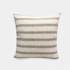 Pillow Linen Plain Striped Square Lattice Modern Minimalist Pillow Living Room Cushion Cover