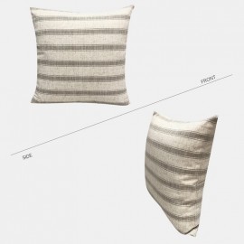 Pillow Linen Plain Striped Square Lattice Modern Minimalist Pillow Living Room Cushion Cover