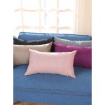 Pillowcase Rectangular Cotton And Linen Pillow Color Nap Pillow Plus Long Sofa Car Waist Pillowcase