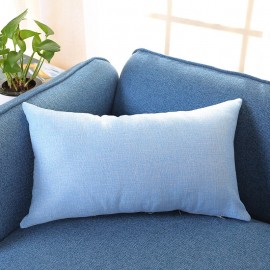 Pillowcase Rectangular Cotton And Linen Pillow Color Nap Pillow Plus Long Sofa Car Waist Pillowcase