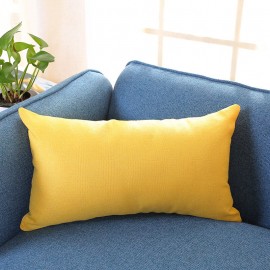 Pillowcase Rectangular Cotton And Linen Pillow Color Nap Pillow Plus Long Sofa Car Waist Pillowcase