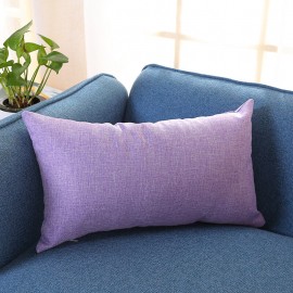 Pillowcase Rectangular Cotton And Linen Pillow Color Nap Pillow Plus Long Sofa Car Waist Pillowcase