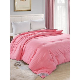 Plain Color Silk Quilt Pure Cotton Thickened Quilt Warm Winter Autumn Comforter Luxury Quilt Comfy Bedding