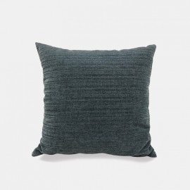 Plain Simple Thick Chenille Texture Stripe Sofa Living Room Bedroom Square Pillow Back Cushion Cover