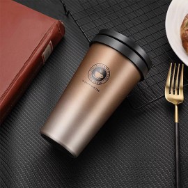 Portable Double Wall Vacuum Insulation Cup Stainless Steel Sports Bottle