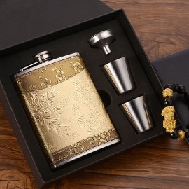 Portable Stainless Steel Hip Flask Wine Bottle Travel Whiskey Vodka Alcohol Liquor Flagon Male Mini Bottle