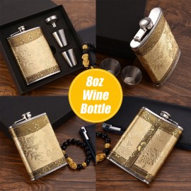 Portable Stainless Steel Hip Flask Wine Bottle Travel Whiskey Vodka Alcohol Liquor Flagon Male Mini Bottle