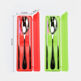 Portable Sterilization Box Creative Tableware Set Stainless Steel Three-Piece Ultraviolet Sterilizer Chopsticks Spoon Fork