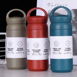 Portable Vacuum Insulation Cup With Filter Stainless Steel Mug Student Office Coffee Mug