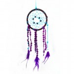 Purple Feather Dream Catcher Handmade Window Wall Hanging Car Decor Oranments Craft