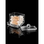 Q-tip Storage Boxes Cotton Swab Holder Clear Acrylic Cosmetic Makeup Case Hotel Supplies