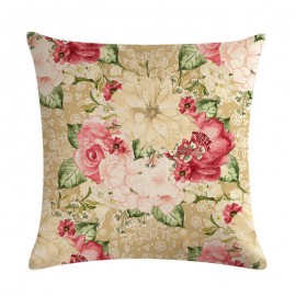 Retro Pattern Series Linen Pillow Cover Cushion Cover