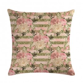 Retro Pattern Series Linen Pillow Cover Cushion Cover