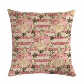 Retro Pattern Series Linen Pillow Cover Cushion Cover