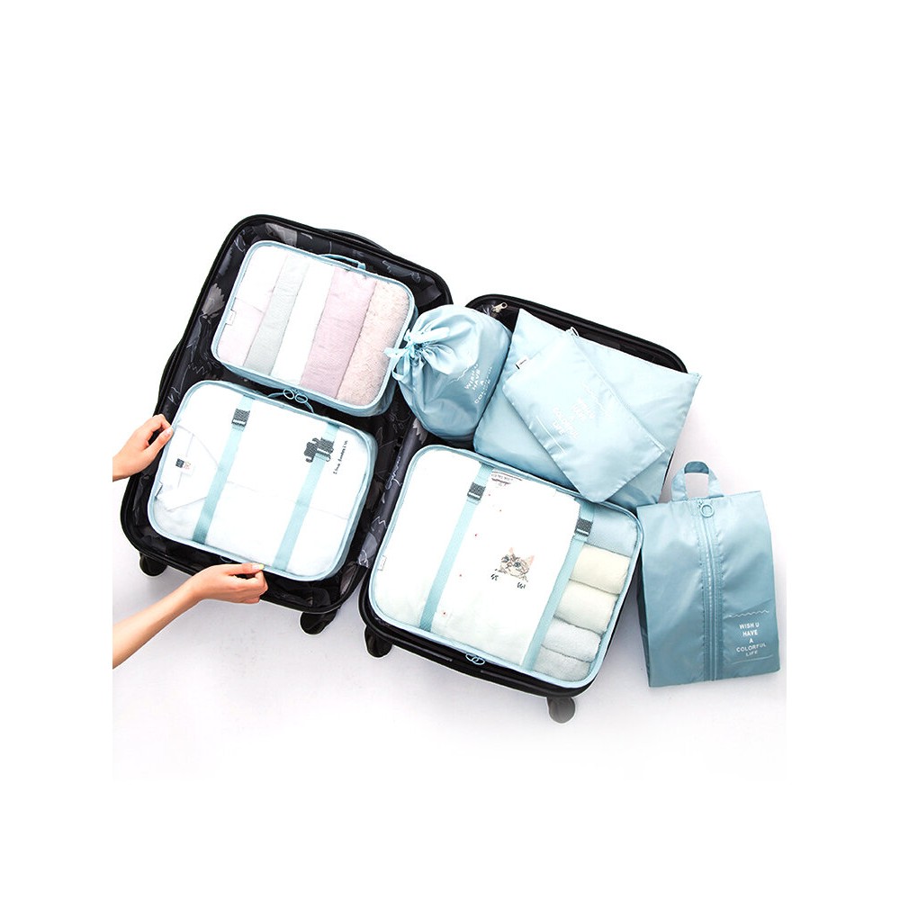 Seven-piece Travel Storage Bag Luggage Underwear Storage Travel Finishing Bag Clothing Storage Bag