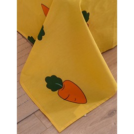 Small Fresh Pure Cotton Carrot Print Bedroom Single Sheets