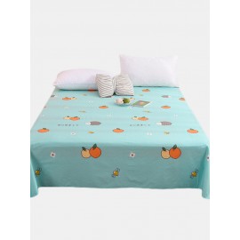 Small Fresh Pure Cotton Fruit Print Bedroom Single Sheets