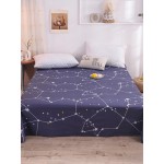 Small Fresh Pure Cotton Polaris Print Bedroom Single Sheets