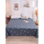 Small Fresh Pure Cotton Print Sheets Bedding Bedroom Triangle Single Double Sheets