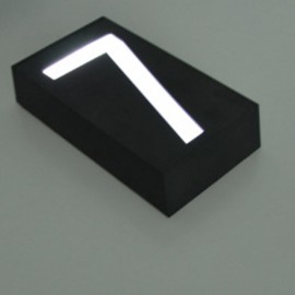 Solar House Number Digital Light Solar Wall Light Outdoor Waterproof Sign Wall Light Garden Light