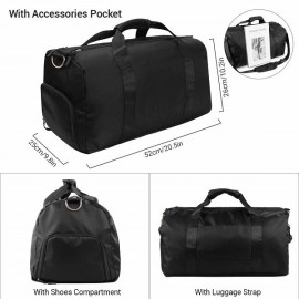 Solid Color Memory Cloth Material Waterproof Sports Fitness Storage Bag Portable Travel Storage Bag