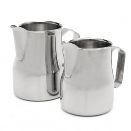 Stainless Steel Frothing Coffee Pitcher Milk Coffee Milk Jug Silver