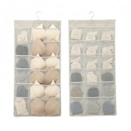 Storage Hanging Bag Hanging Oxford Cloth Wall Hanging Fabric Large Capacity Double Underwear Socks Storage Bag