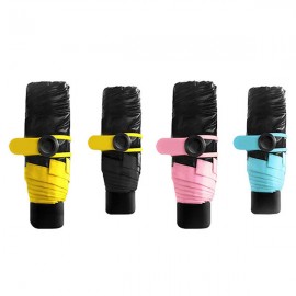 Super Mini Pocket Umbrella 5 Folds Outdoor UV-Protection Manual Foldable Umbrella