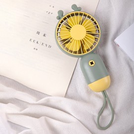 Three-speed USB Charging Cartoon Mini Portable Cute Fun Handheld Pocket Fan