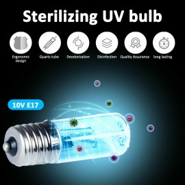 UVC Ultraviolet Germicidal Disinfection Sterilization Light Quartz Lamp Bulb 3W