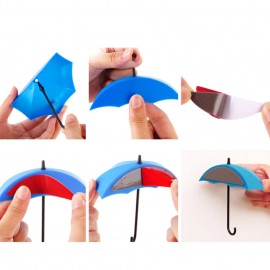 Umbrella Shaped Creative Wall Strong Hook Key Hair Pin Holder Colorful Organizer Bathroom