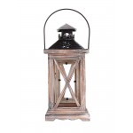 Vintage Wooden Candle Holder Lantern Wedding Desk Hanging Decor