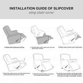 Waterproof Recliner Couch Cover All-inclusive Sofa Cover Seat Elasticity Stretch Anti-slip Furniture Slipcovers Chair Protector