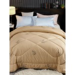 Wool Quilt Thickened Warm Cashmere Quilt Comfy Bedding Wool Fill Coverlet Quilt