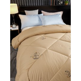 Wool Quilt Thickened Warm Cashmere Quilt Comfy Bedding Wool Fill Coverlet Quilt