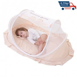 Baby Mosquito Nets Bedding Crib Nursery Cradle Portable Folding Infant Cot Tent Bed Mat